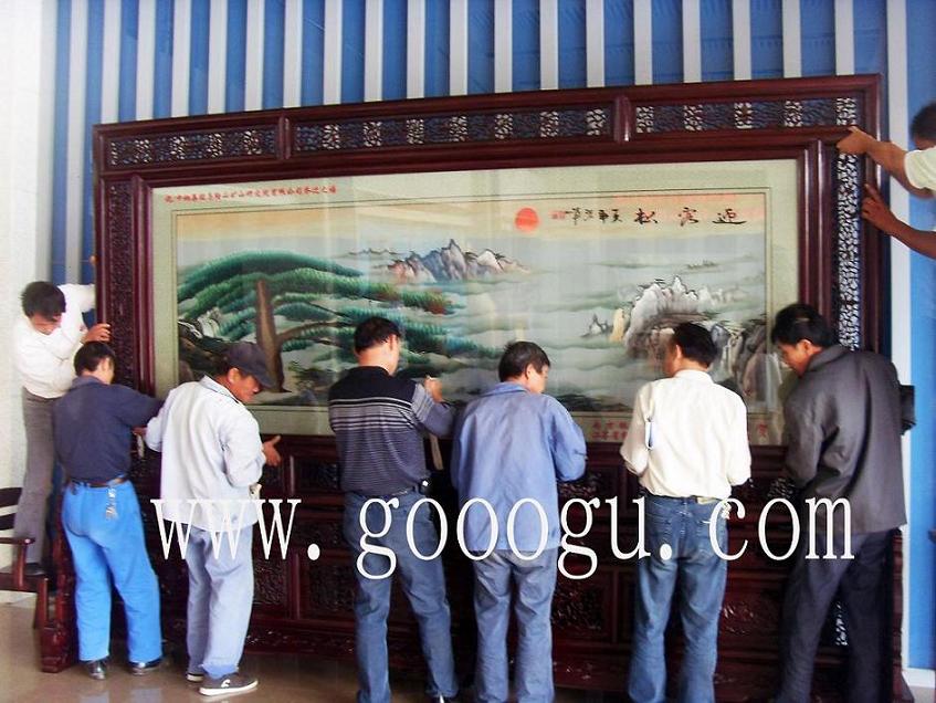 雙面繡屏風(fēng)，刺繡屏風(fēng)，落地屏風(fēng)